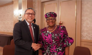 Mendag Zulkifli Hasan dan Direktur Jenderal WTO Ngozi Okonjo Iweala