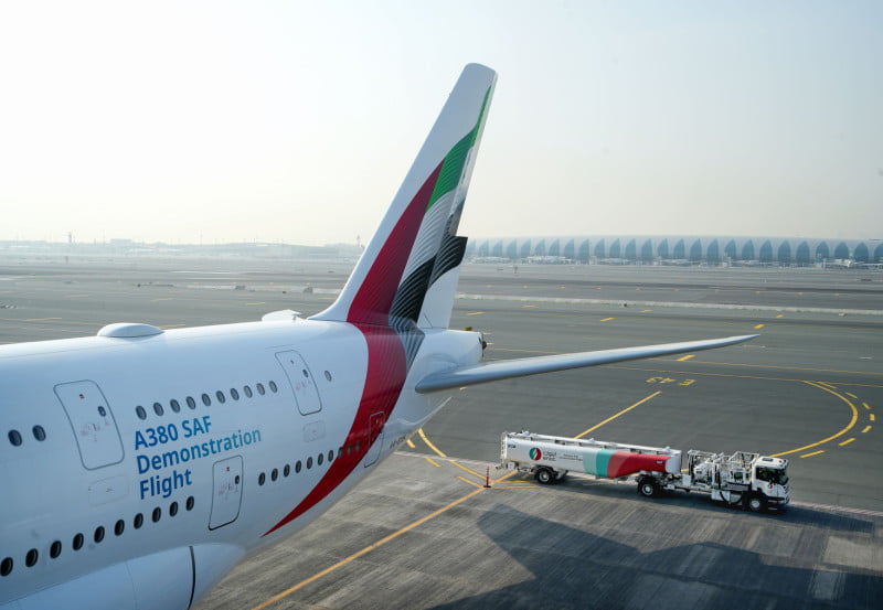 Emirates A380 SAF