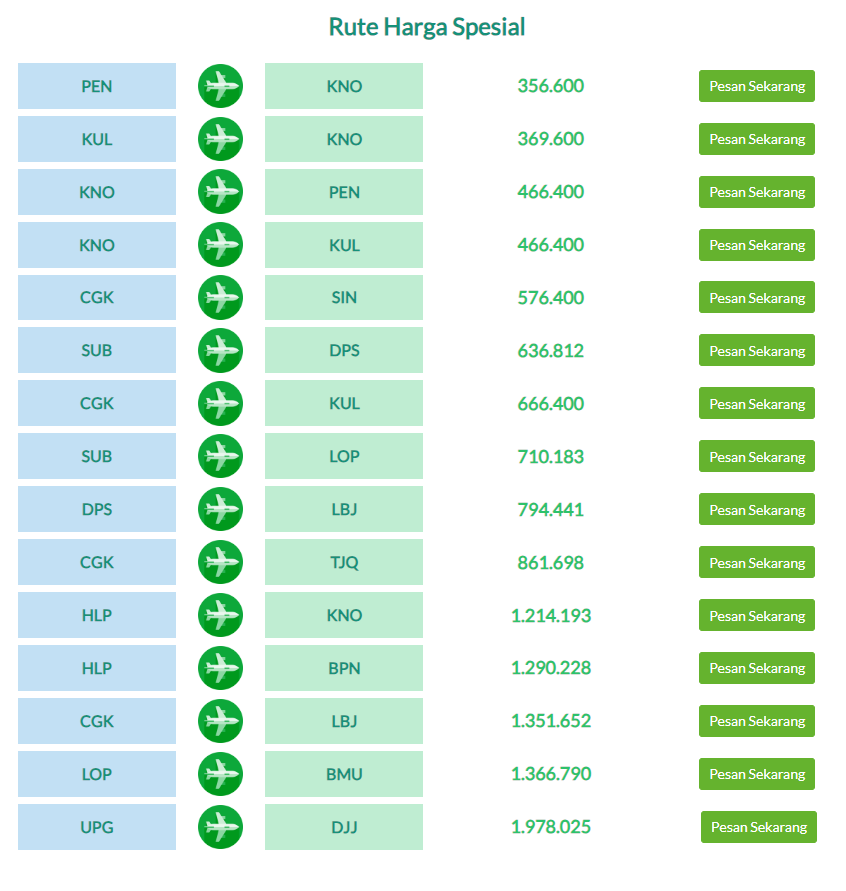 Harga Tiket Promo Citilink Akhir Tahun 2023