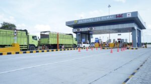 Gerbang Tol Dumai, salah satu dari 15 ruas Tol Trans Sumatera yang Telah Beroperasi