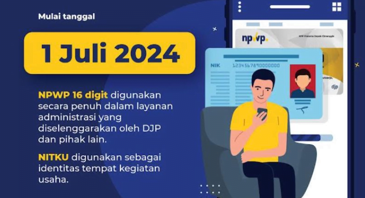 NIK jadi NPWP Juli 2024