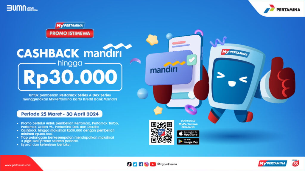 mypertamina kartu kredit Mandiri Maret 2024