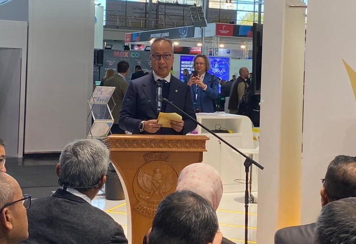 Menteri Perindustrian Agus Gumiwang Kartasasmita pameran industri Hannover Messe 2024 di Jerman