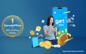 Tukar poin GetPlus jadi GarudaMiles