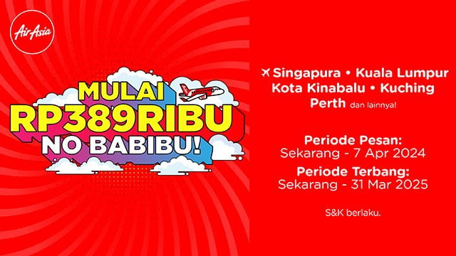 Tiket Airasia rute Internasional libur lebaran