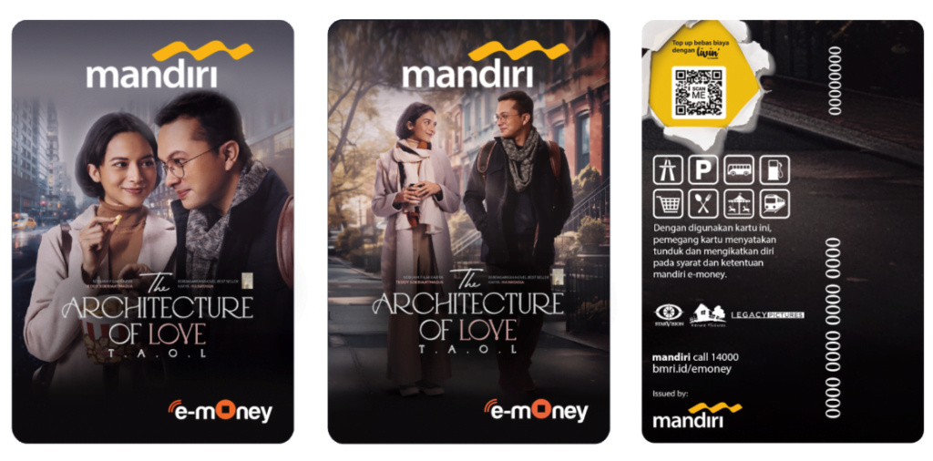 Mandiri e-money edisi spesial film The Architecture of Love