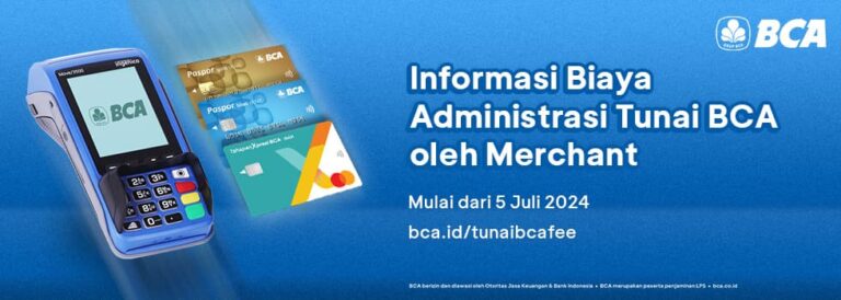 Tarik tunai di mesin EDC BCA kena biaya.