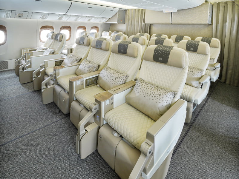 Boeing B777 Premium Economy wide Emirates