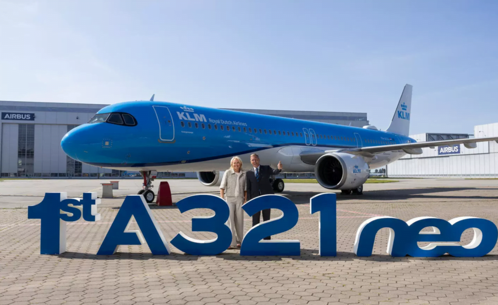 KLM Terima Pengiriman Pesawat Airbus A321neo Pertama