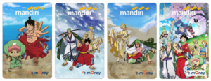 kartu e-money Mandiri edisi khusus One Piece Kimono Wanokuni