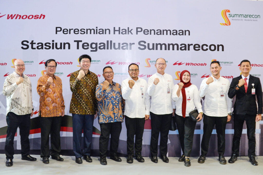 Peresmian Stasiun Kereta Cepat Whoosh Tegalluar Summarecon 