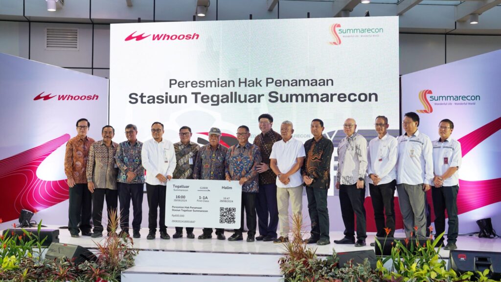 Peresmian Stasiun Kereta Cepat Whoosh Tegalluar Summarecon 