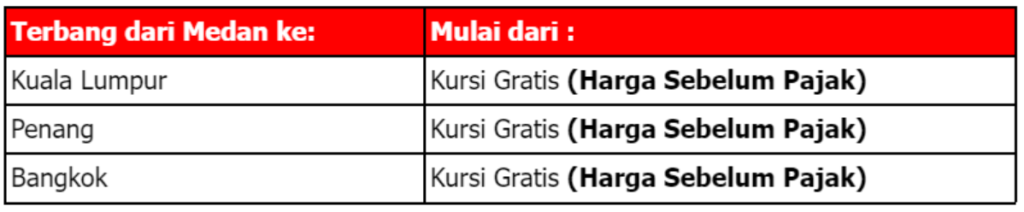 kursi gratis airasia