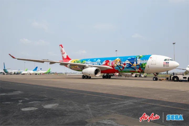 Airasia Livery Sonic the Hedgehog