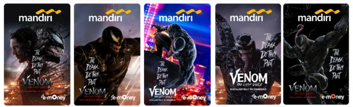 Kartu e-money Mandiri edisi khusus Venom