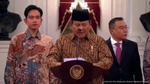 Presiden Prabowo Subianto Didampingi Wakil Presiden Wakil Presiden Gibran Rakabuming Raka.