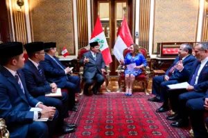 Presiden Republik Indonesia, Prabowo Subianto, menyampaikan ucapan terima kasih atas sambutan hangat yang diberikan oleh Presiden Republik Peru, Dina Boluarte, dalam kunjungan resminya 14 November 2024.