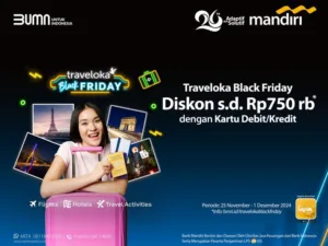 Traveloka Black Friday dengan Mandiri