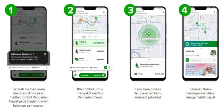 Fitur Pencarian Cepat Gojek