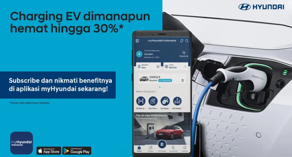 Hyundai EV Charging Subscription untuk mobil listrik Hyundai.