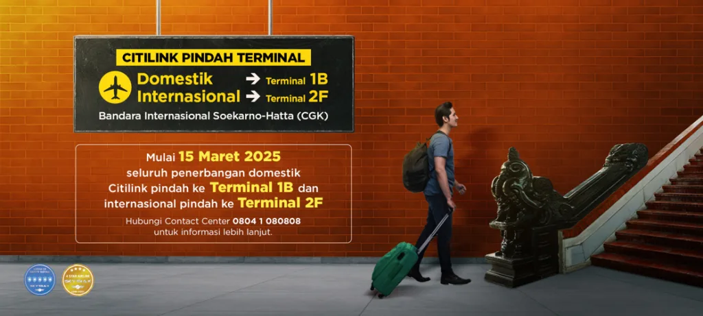 Citilink pindah terminal bandara soekarno hatta