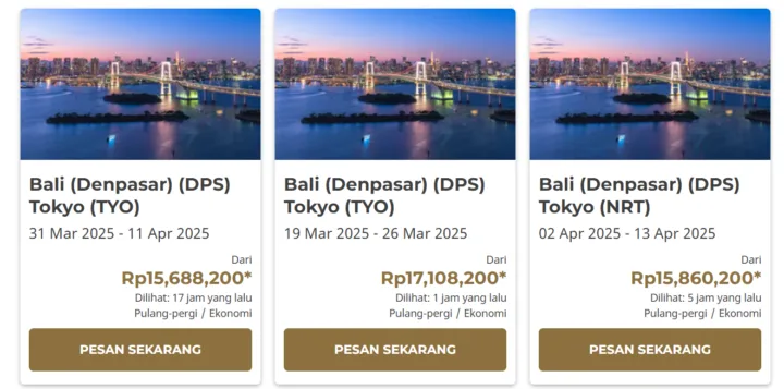 Japan Airlines Harga Tiket Bali Tokyo