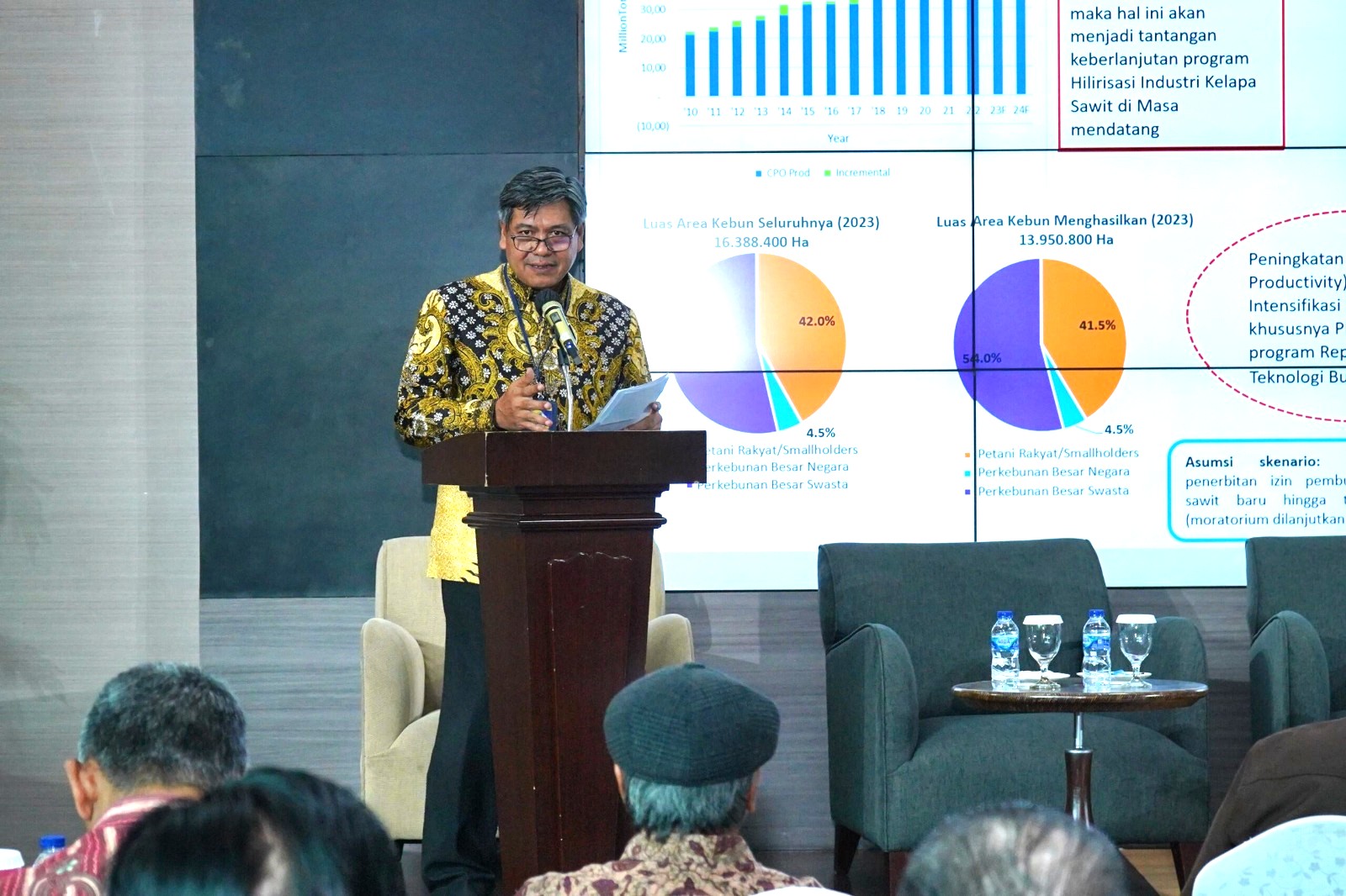 Direktur Jenderal Industri Agro Kemenperin, Putu Juli Ardika berbicara pulp dan kertas garam.