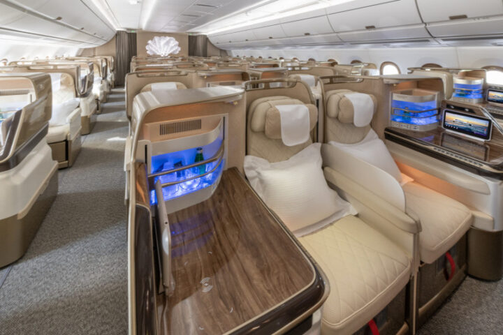 Kelas Bisnis Emirates A350