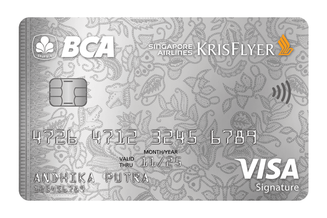 BCA kartu kredit Singapore Airlines KrisFlyer Visa Signature