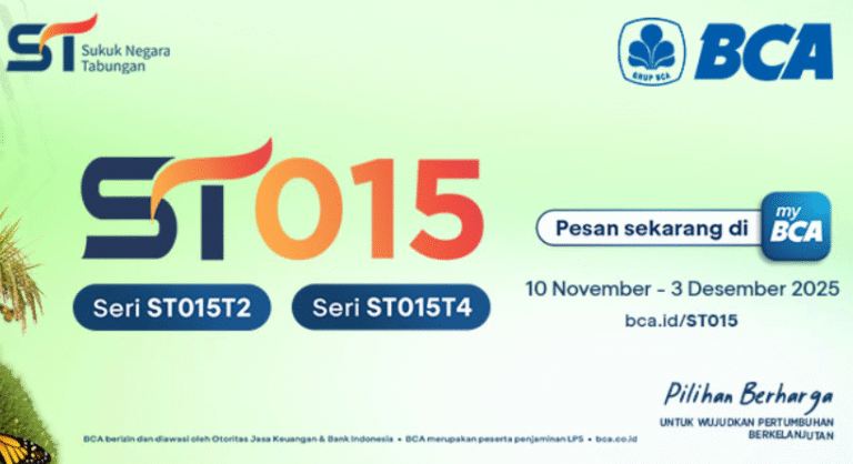 SBN seri Sukuk Tabungan seri ST015 Hadir di BCA